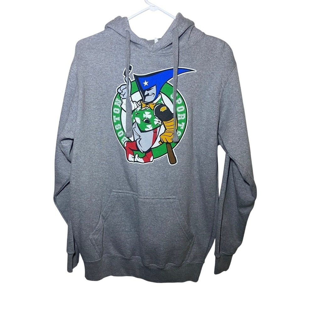 NWOT Mill Tex Graphicwear Mens Boston Sports Hoodie Sweatshirt Size Medium